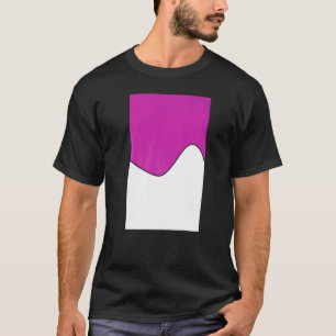 Geometric Two Tone Wave Pattern Byzantine Pink And T-Shirt
