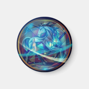 Geometric Unicorn Magnet