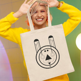 Geometric Usagi Rabbit Zodiac Tote Bag