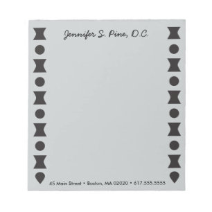 Geometric Vertebrae Personalised Notepad