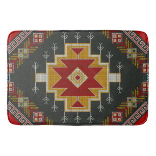 Geometric vintage classic colourful-fashion cute bath mat