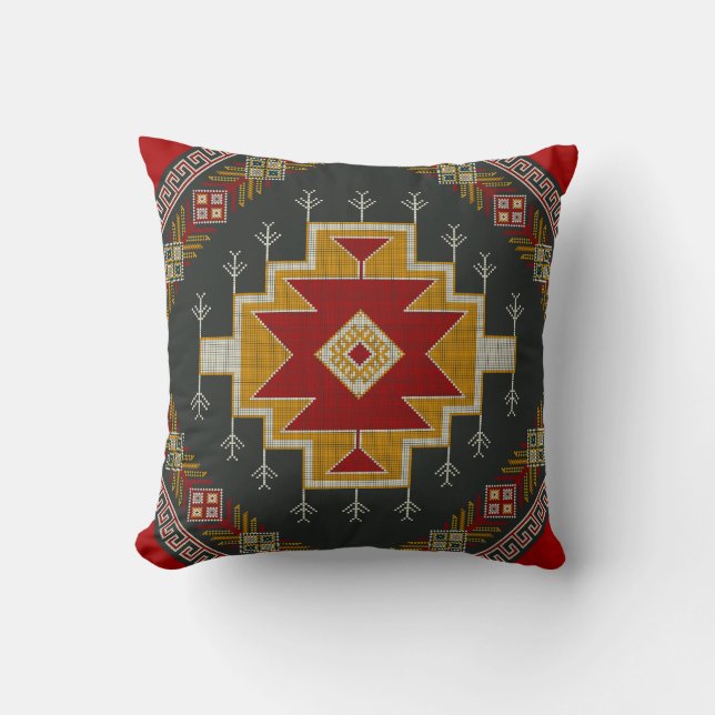 Geometric vintage classic colourful-fashion cute cushion (Front)