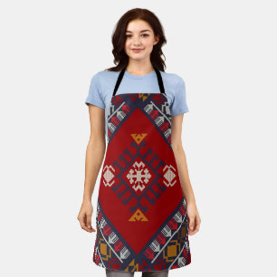 Geometric vintage classic cute-stylish colorful apron