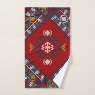 Geometric vintage classic cute-stylish colorful hand towel