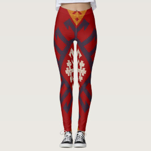 Geometric vintage classic cute-stylish colorful leggings