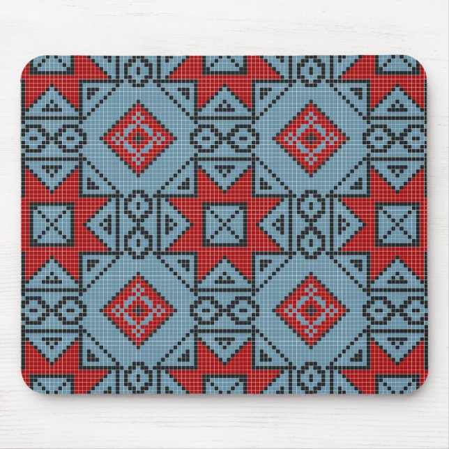 Geometric vintage classic cute-trendy stylish mouse pad (Front)