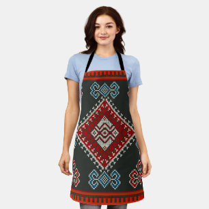 Geometric vintage classic fashion-trendy colorful  apron