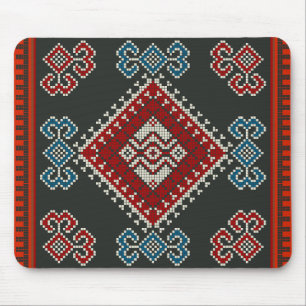 Geometric vintage classic fashion-trendy colorful  mouse pad
