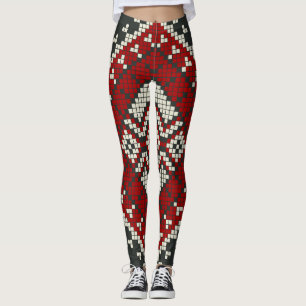Geometric vintage classic fashion-trendy colourful leggings