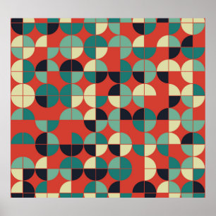 Geometric Vintage, Seamless Pattern. Poster