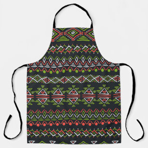 Geometric vintage: seamless patterns set. apron