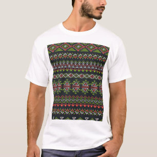 Geometric vintage: seamless patterns set. T-Shirt