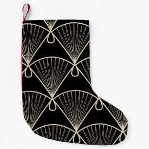 Geometric Vintage: Stylised Seamless Ornament Small Christmas Stocking