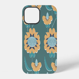 Geometric Vintage: Textile Nautical Motif iPhone 12 Case