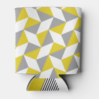 Geometric Vintage: Triangles & Rhombus Can Cooler