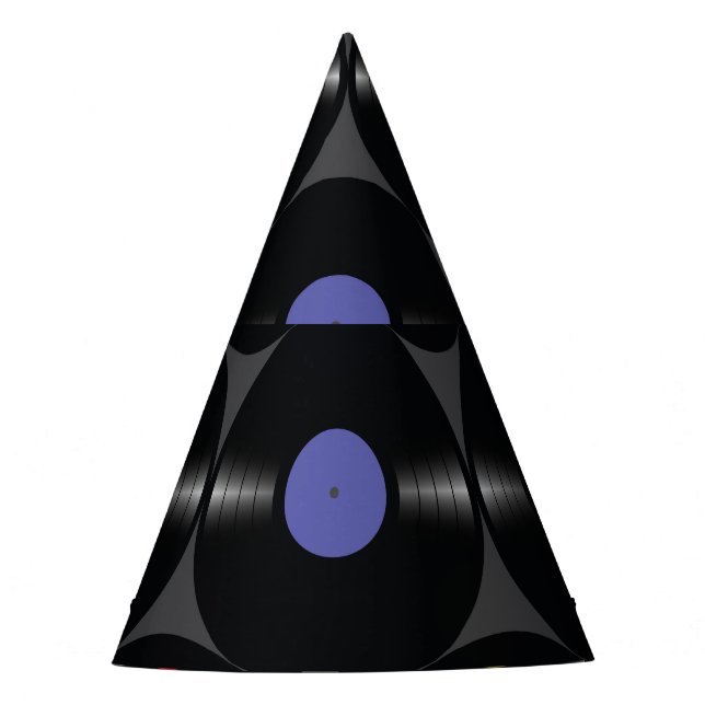 Geometric Vinyl: Simple Seamless Background. Party Hat (Front)