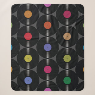 Geometric Vinyl: Simple Seamless Background. Sherpa Blanket
