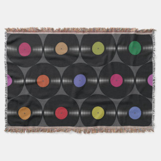 Geometric Vinyl: Simple Seamless Background. Throw Blanket