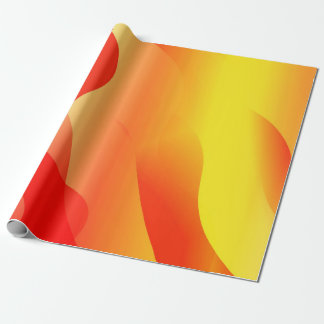 Geometric Wave Shape with Gradient Blurred Abstrac Wrapping Paper