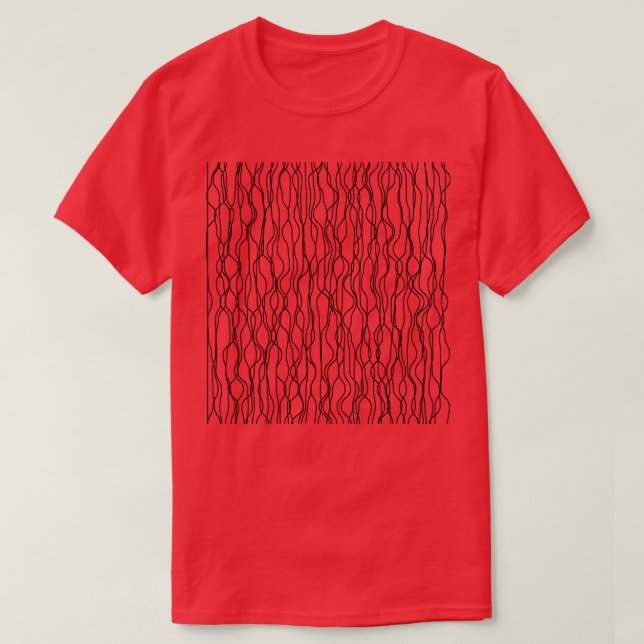 geometric waves lines design T-Shirt (Design Front)
