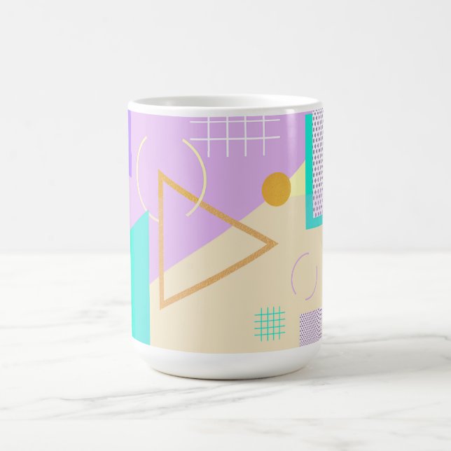 Geometric yellow print mug (Center)