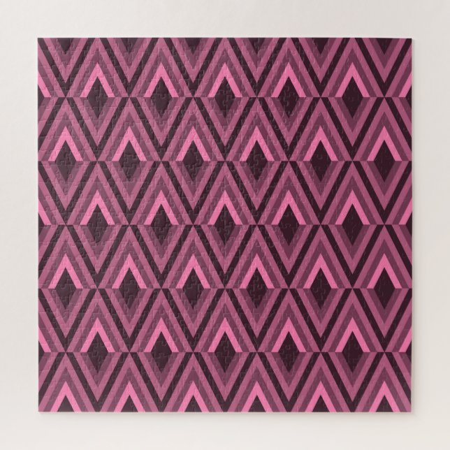 Geometric Zig Zag Ethnic Seamless Jigsaw Puzzle (Vertical)