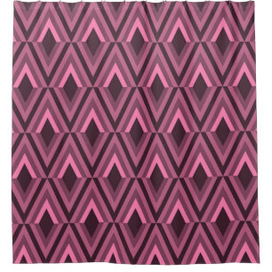 Geometric Zig Zag Ethnic Seamless Shower Curtain