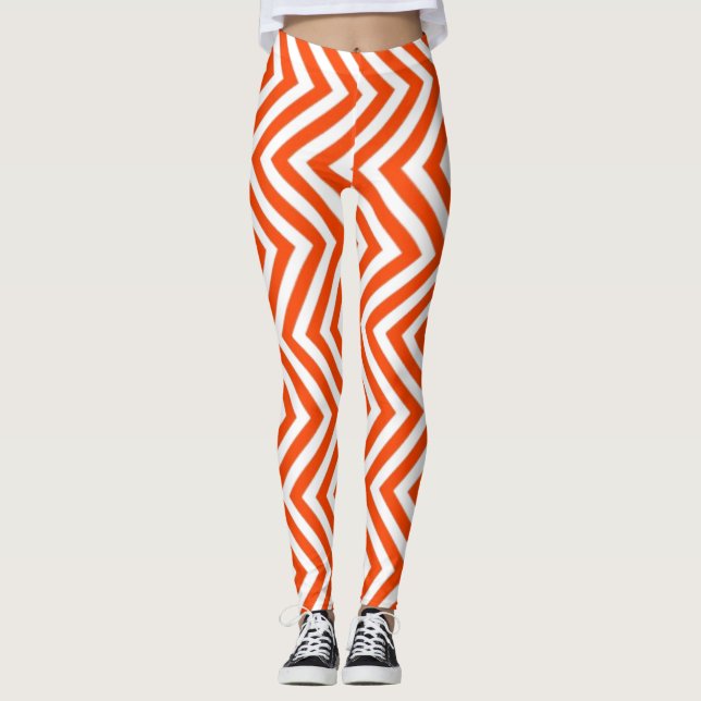 Geometric Zigzag Leggings (Front)
