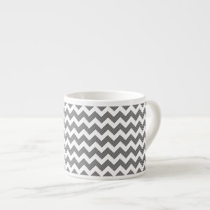 Geometric zigzag pattern 2 espresso cup
