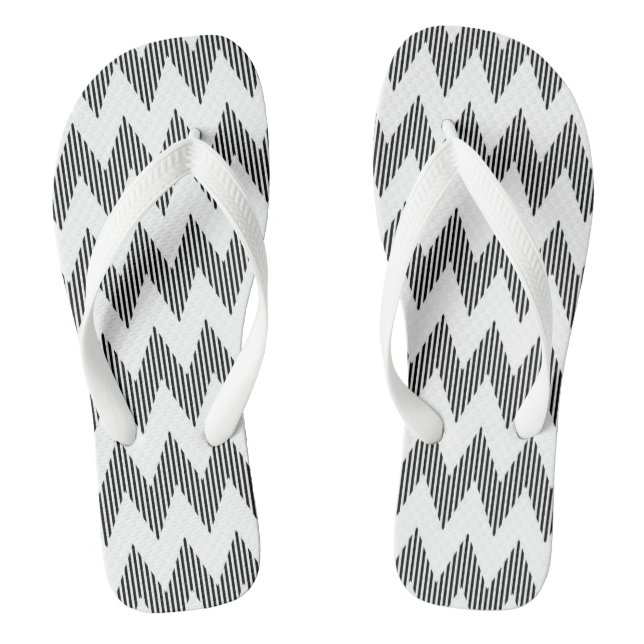 Geometric zigzag pattern 2 thongs (Footbed)