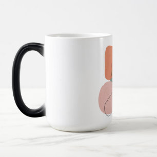 Geometrical,abstract,minimal,modern,pastel, Magic Mug