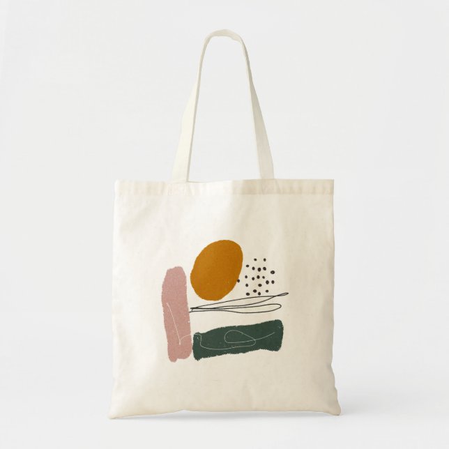 Geometrical,abstract,minimal,modern,pastel, Tote Bag (Front)