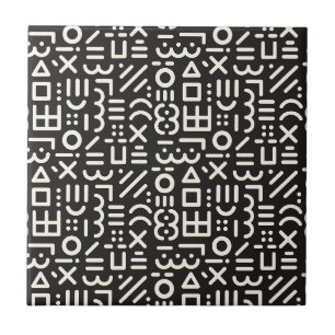 geometrical abstract pattern ceramic tile