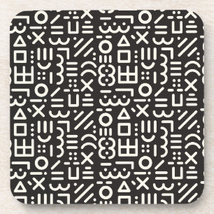 geometrical abstract pattern coaster