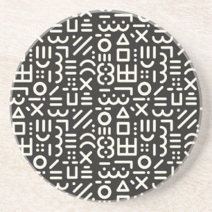 geometrical abstract pattern coaster