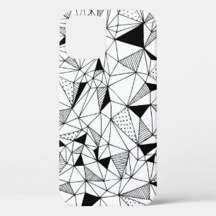Geometrical Abstract: Polygonal Background Art. iPhone 12 Case