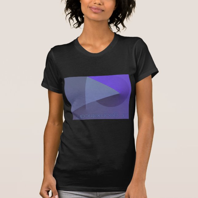 Geometrical ? Abstract Women black tee (Front)