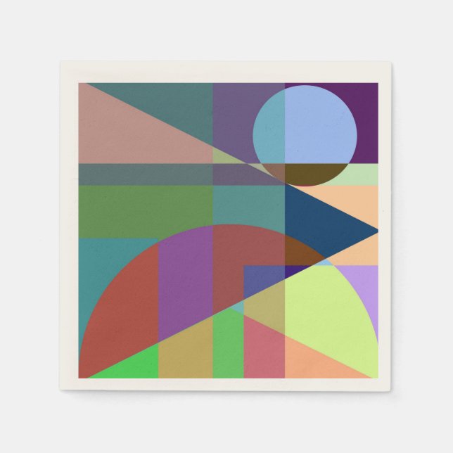 Geometrical abstraction napkin (Front)