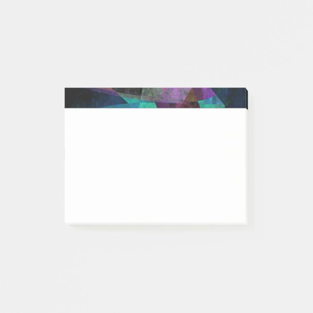 Geometrical, Colourful, Original Abstract Art Post-it Notes (Front)