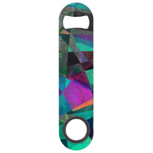 Geometrical, Colourful, Textured Abstract Art
