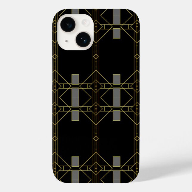 Geometrical Deco Pattern Case-Mate iPhone Case (Back)