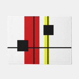 Geometrical design doormat