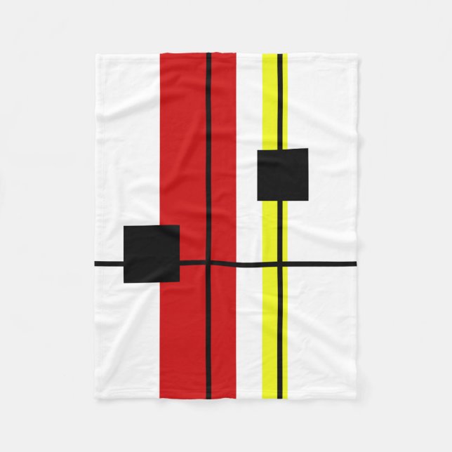Geometrical design fleece blanket (Front)