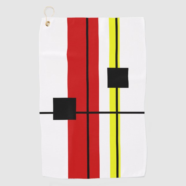 Geometrical design golf towel (Front)