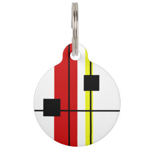 Geometrical design pet tag