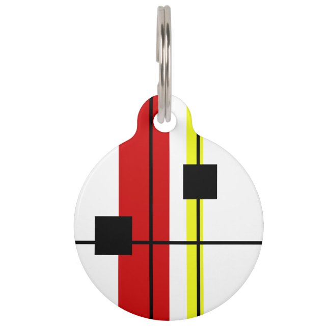 Geometrical design pet tag (Front)