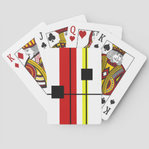 Geometrical design playing cards
