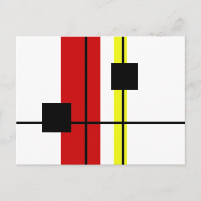 Geometrical design postcard (Front)