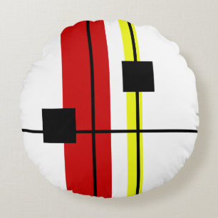 Geometrical design round cushion