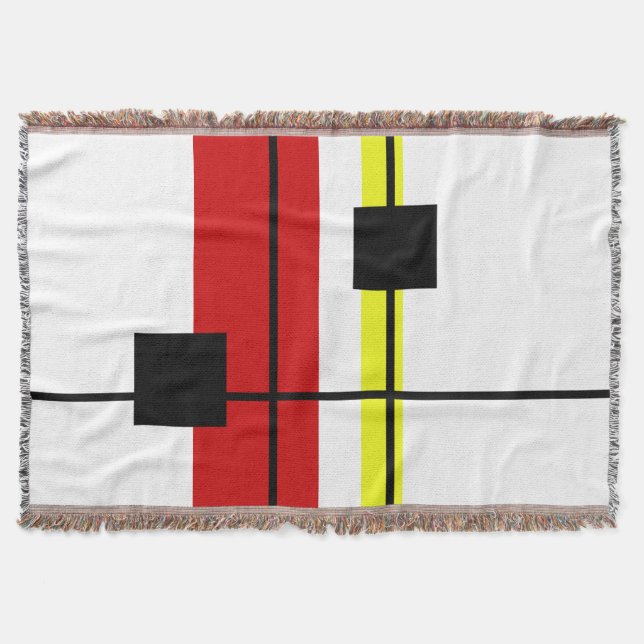 Geometrical design throw blanket (Front)